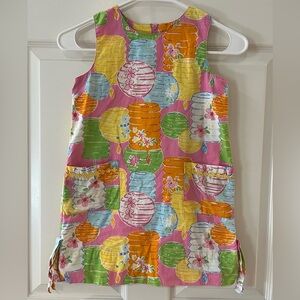 Lilly Pulitzer Girls Lantern Print Shift Dress